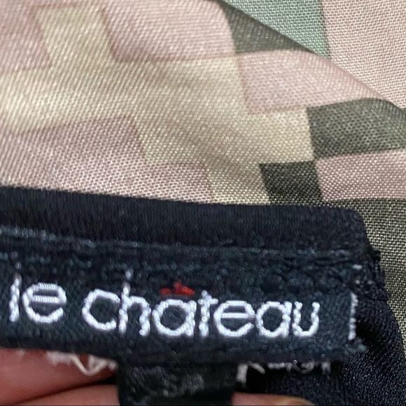 Le Chateau black long dress with a high slit - Picture 4 of 4